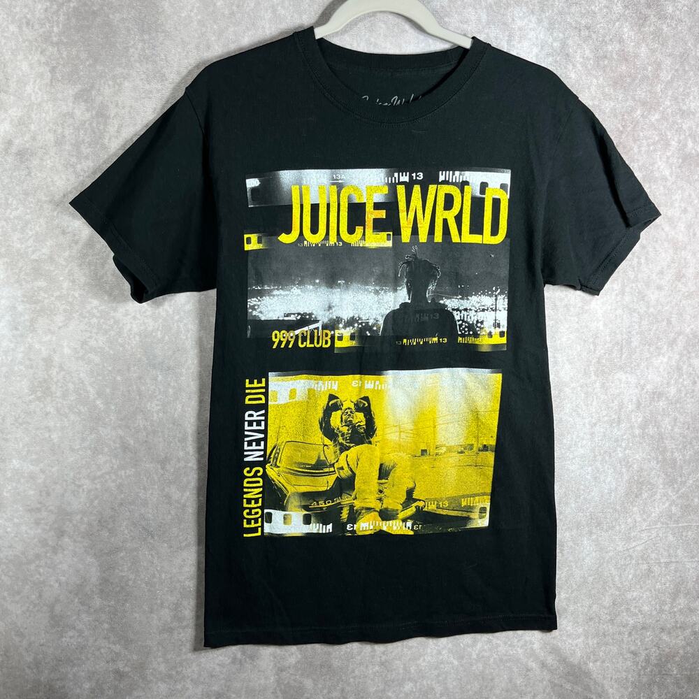 Juice‎ Wrld Legends Never Die Shirt Mens Small Black Graphic Travis Scott Rap